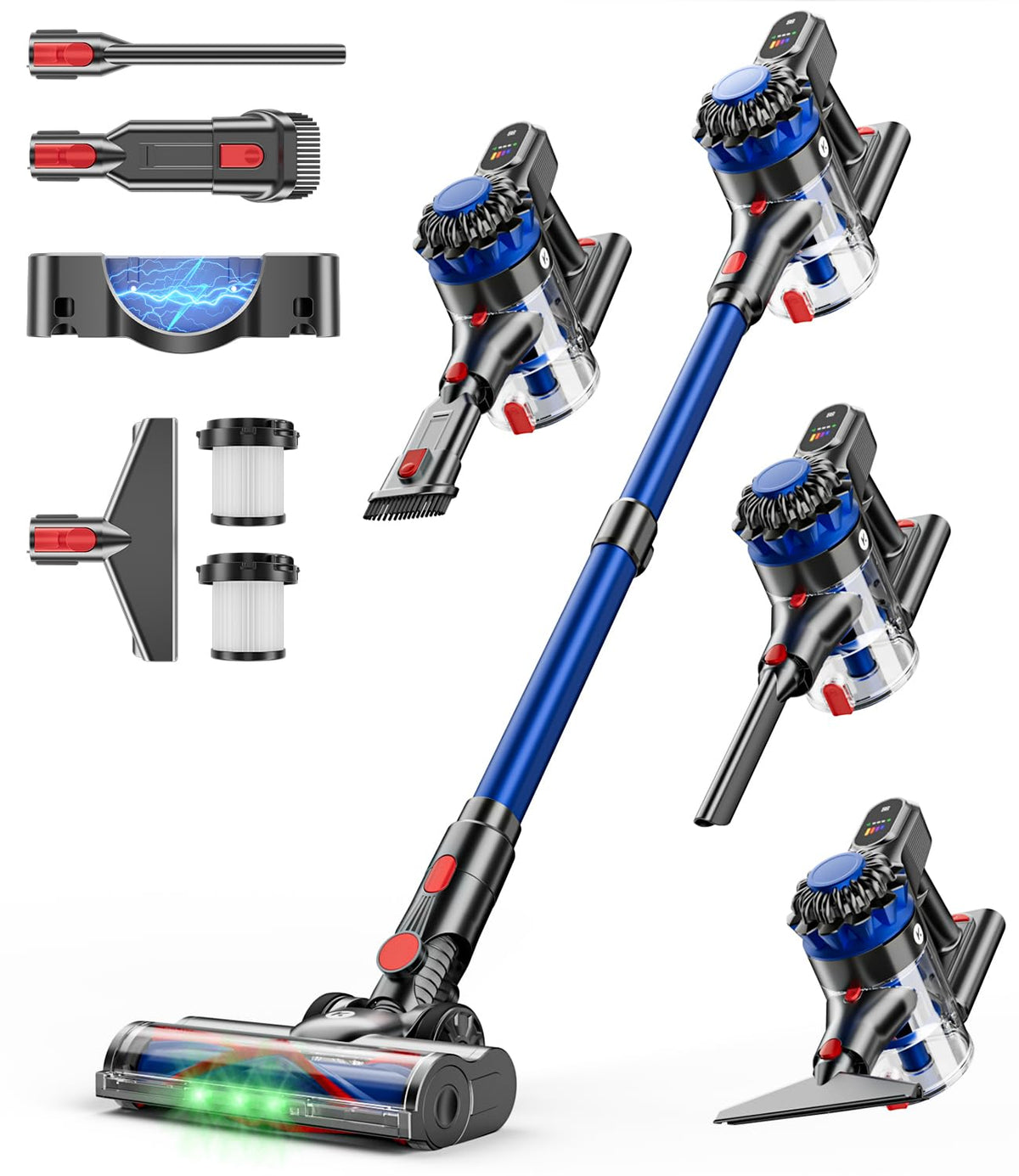 KARDV cordless vacuum demonstrates strong 500W suction for quick floor cleans
