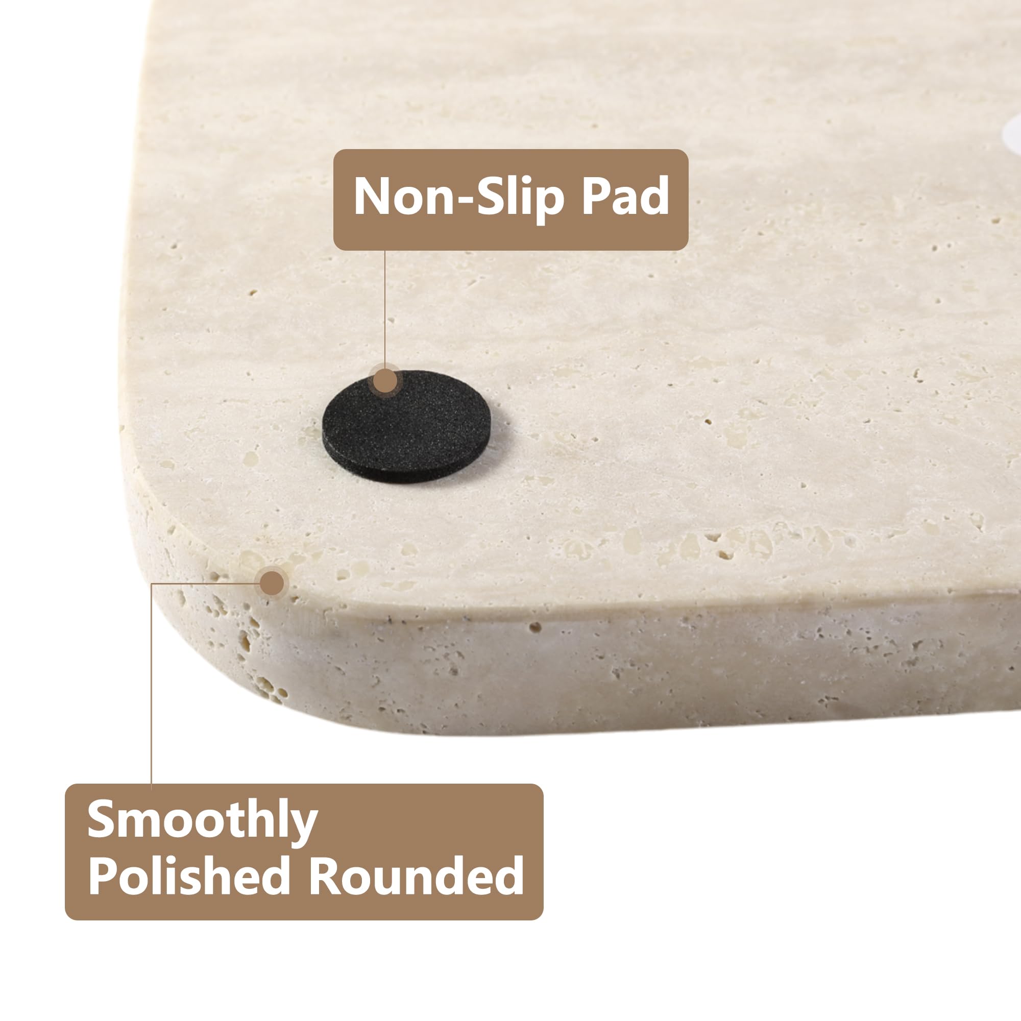 Karibiber marble tray for jewelry and perfume adds refined storage.