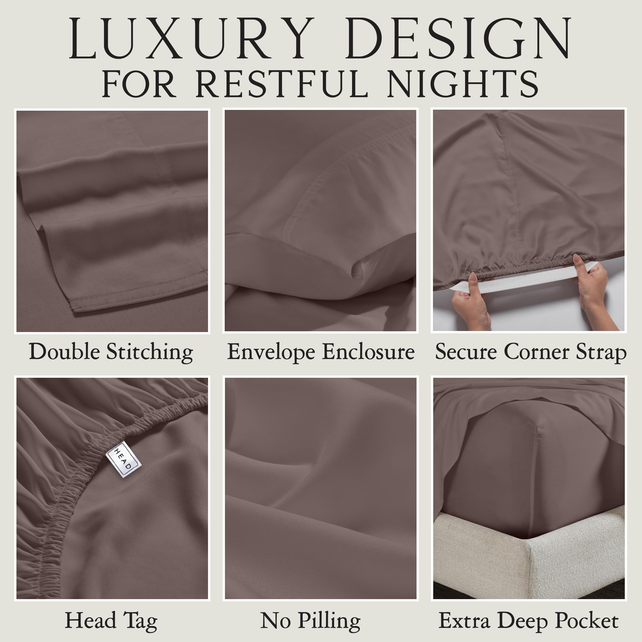 KARISSA MAE bamboo fabric closeup reveals smooth, breathable texture