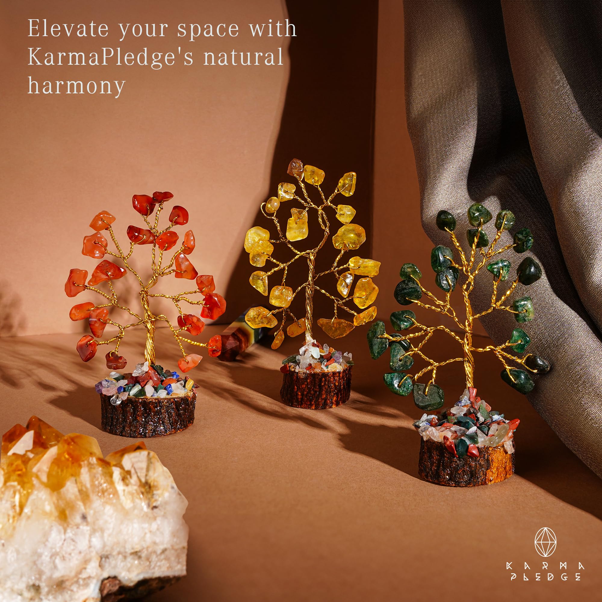 KARMAPLEDGE crystal tree full view suitable for home decor