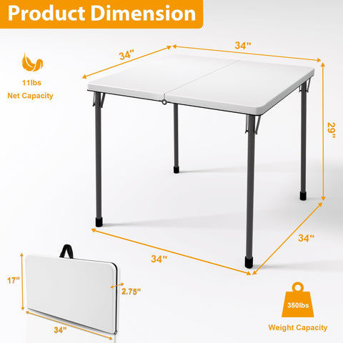Kasunpul table supports up to 165lbs during events.