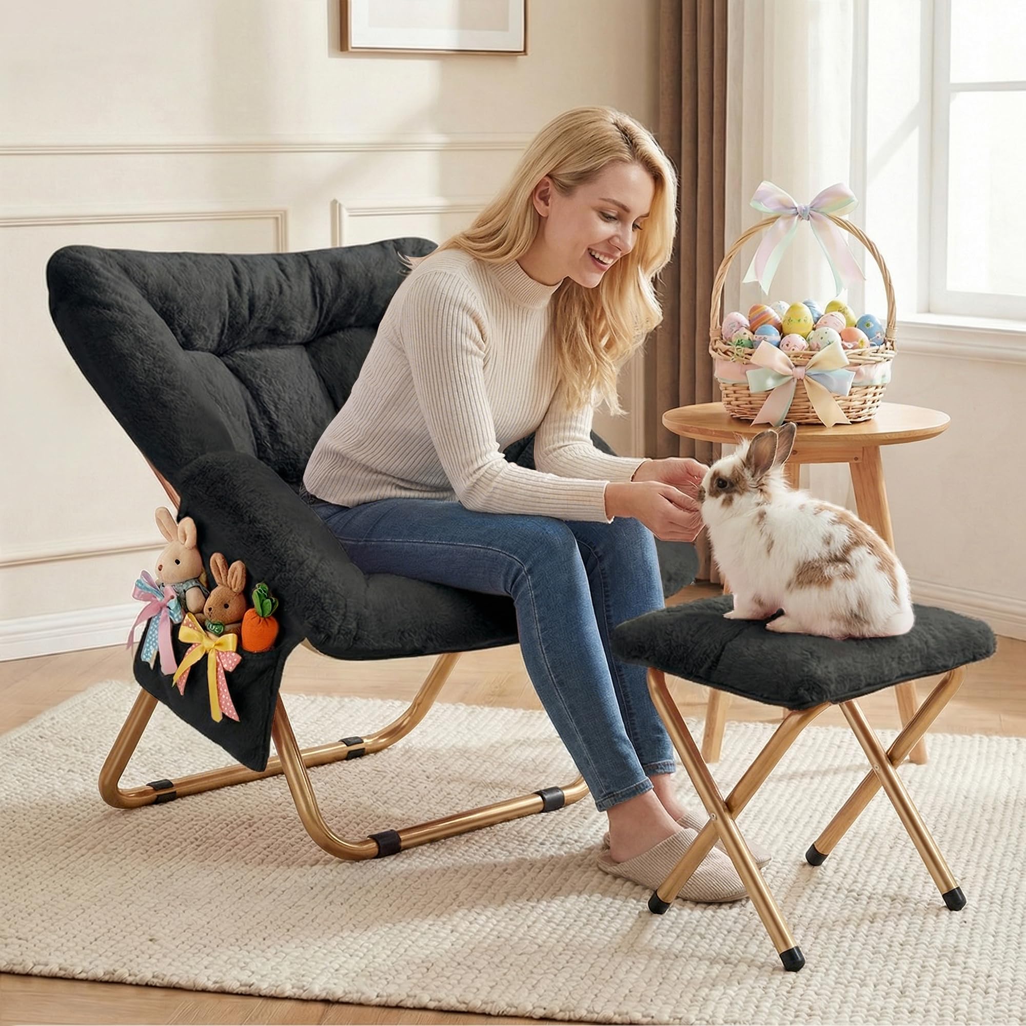 Kasunpul Comfy Saucer Chair oversized seating for adults