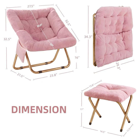 Kasunpul Comfy Saucer Chair pocket design for remote storage.