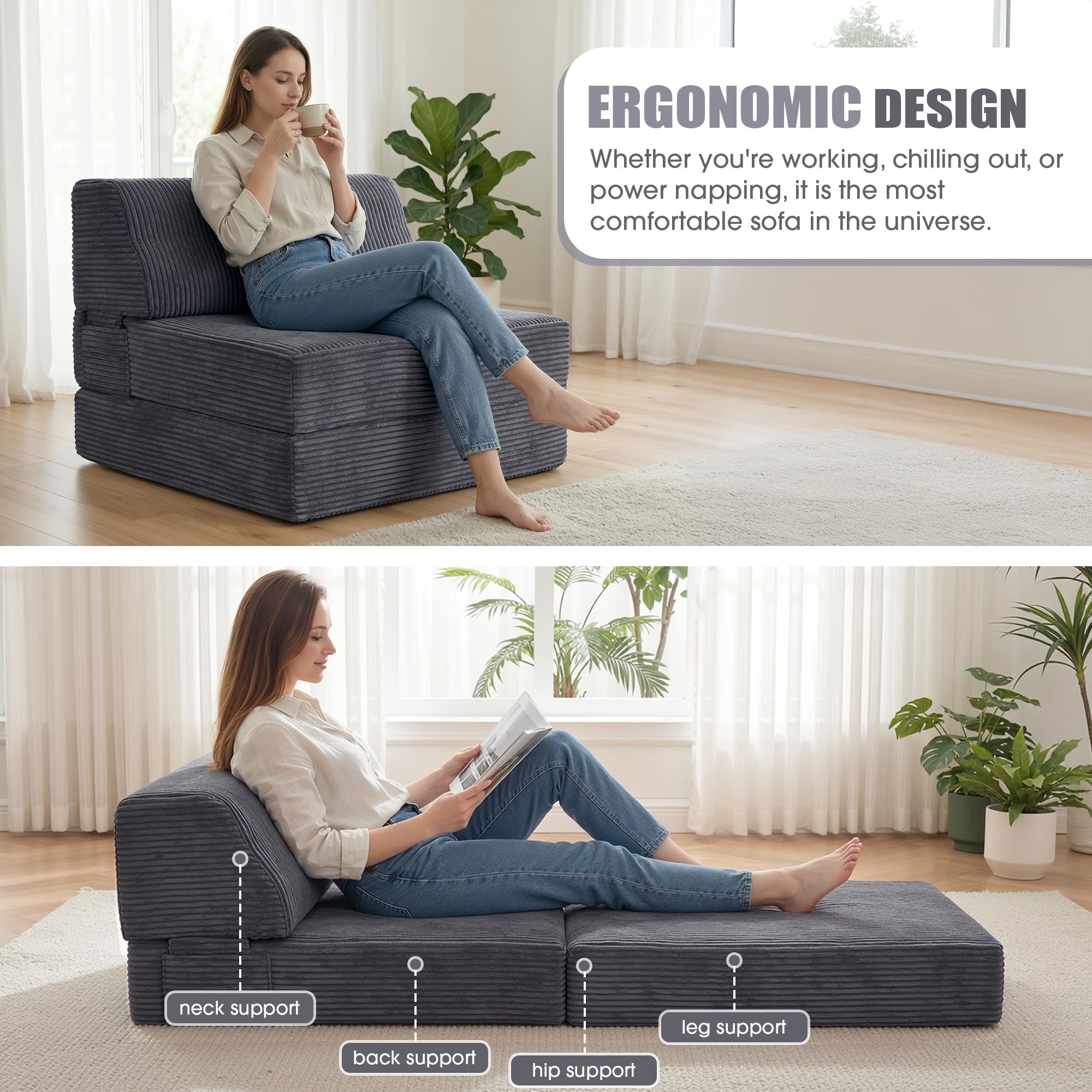 Kasunpul folded compact storage demonstrates space-saving design.