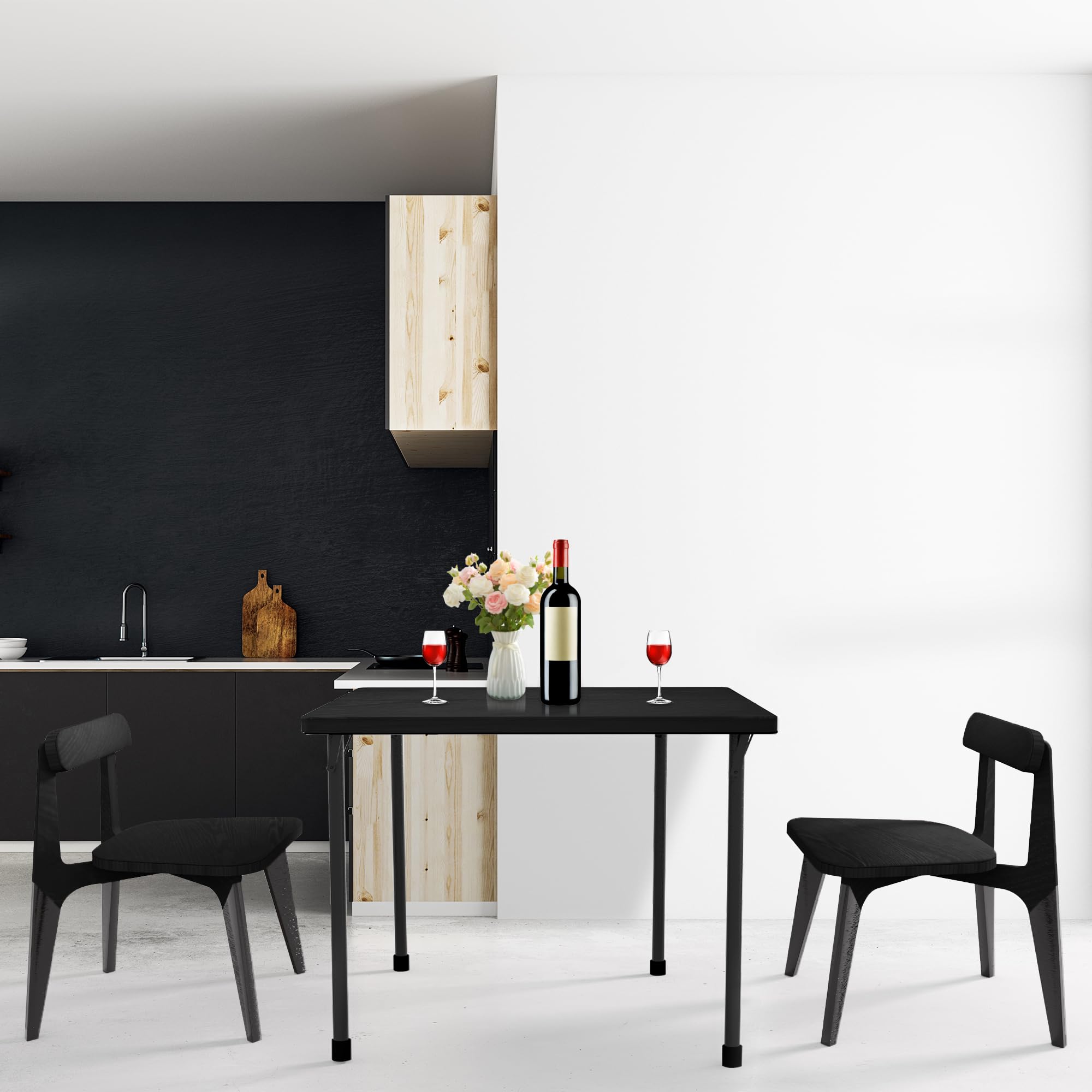 Kasunpul folding table with steel and PP construction for durability