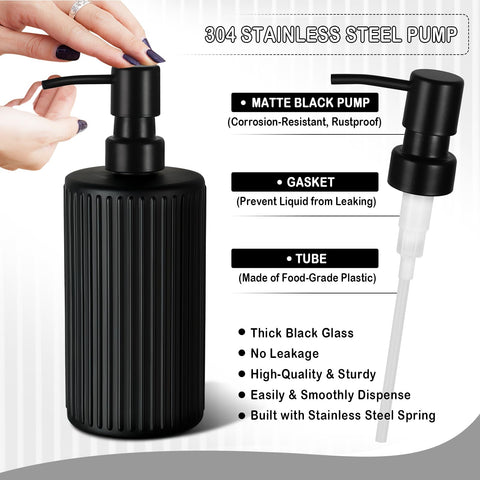Kasunting matte black Qtip holder with lid for tidy cotton swab storage