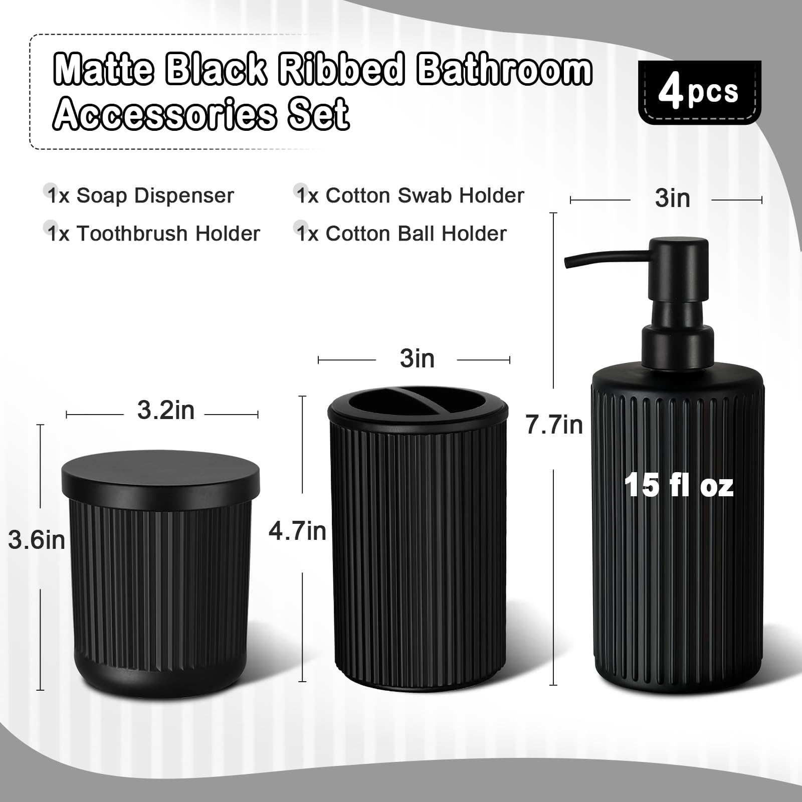 Kasunting matte black toothbrush holder keeps brushes neatly organized and accessible