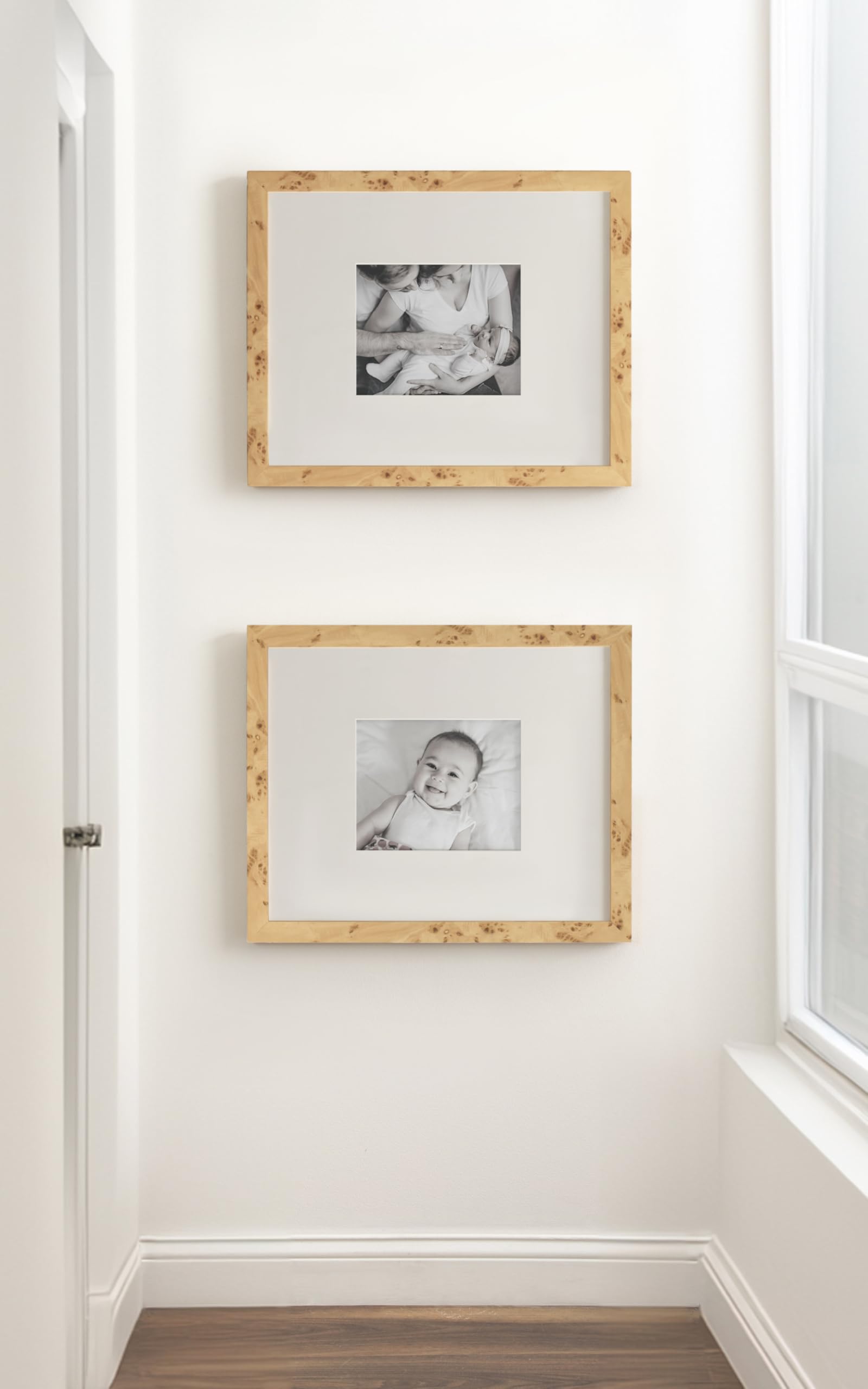 Kate and Laurel Burlock frames support vertical or horizontal hanging