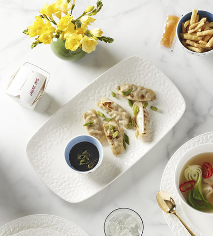 kate spade new york Make It Pop small vase with flowers demonstrates ready-to-use floral display.