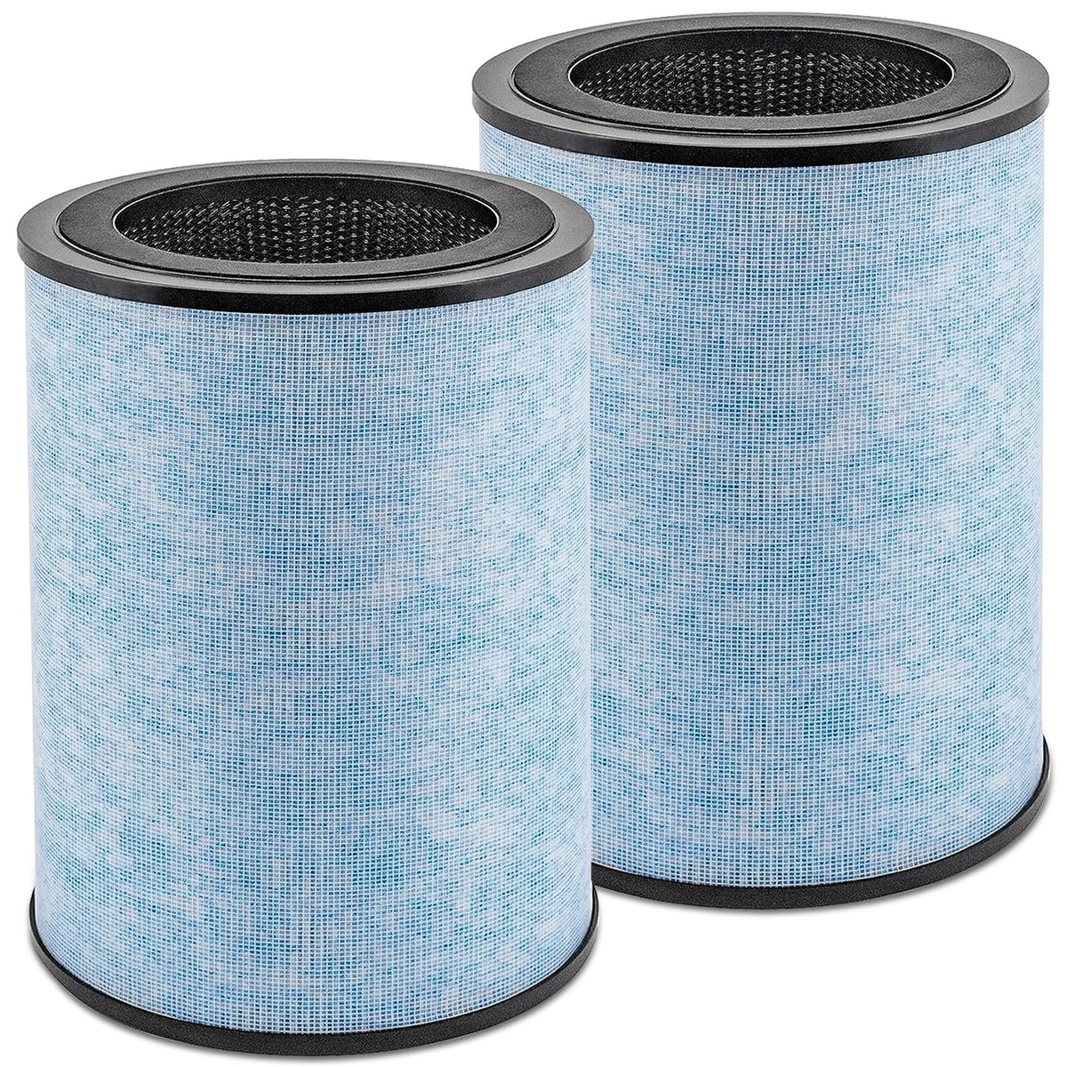 Katerelis AP300 2-pack front view of replacement filters for cleaner air