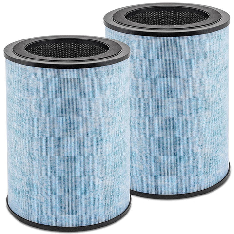 Katerelis AP300 2-pack front view of replacement filters for cleaner air