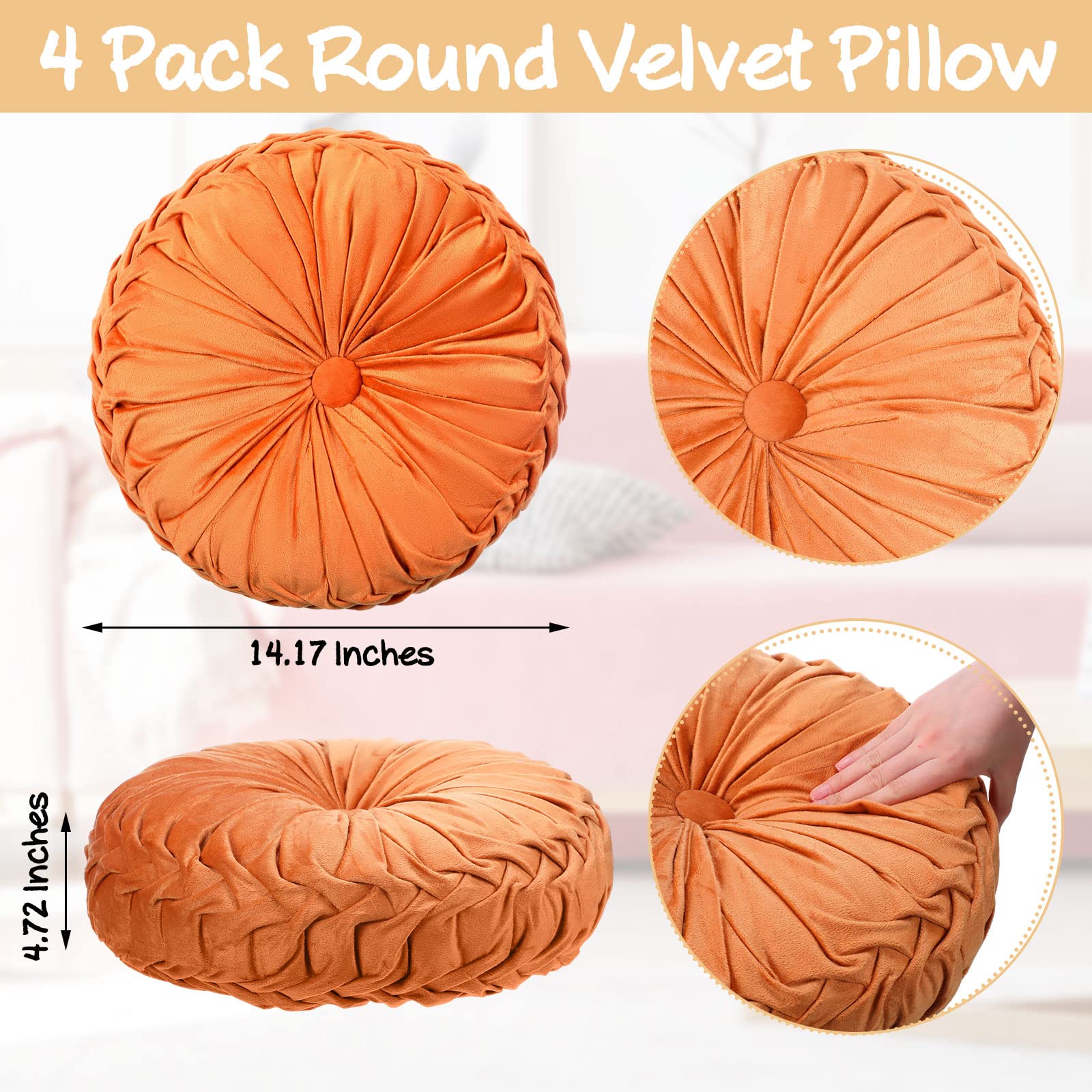 Kathfly light coffee velvet pillow adds subtle elegance to living spaces.