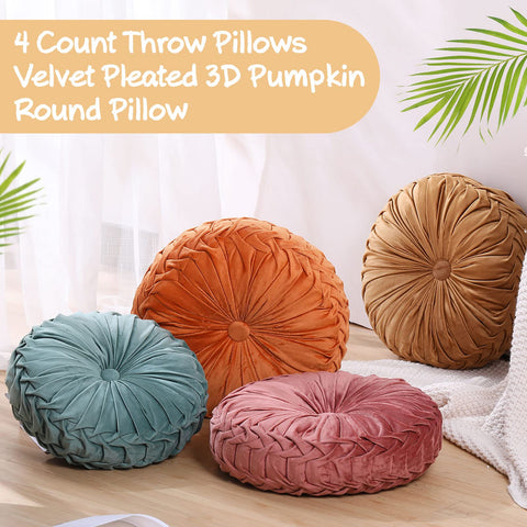 Kathfly light green velvet pillow brightens bedrooms and lounges.