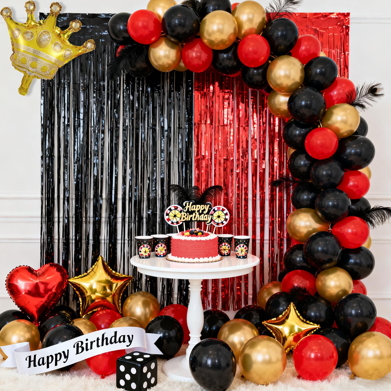 KaTiSeMo photo booth backdrop enhances party memories with shimmer