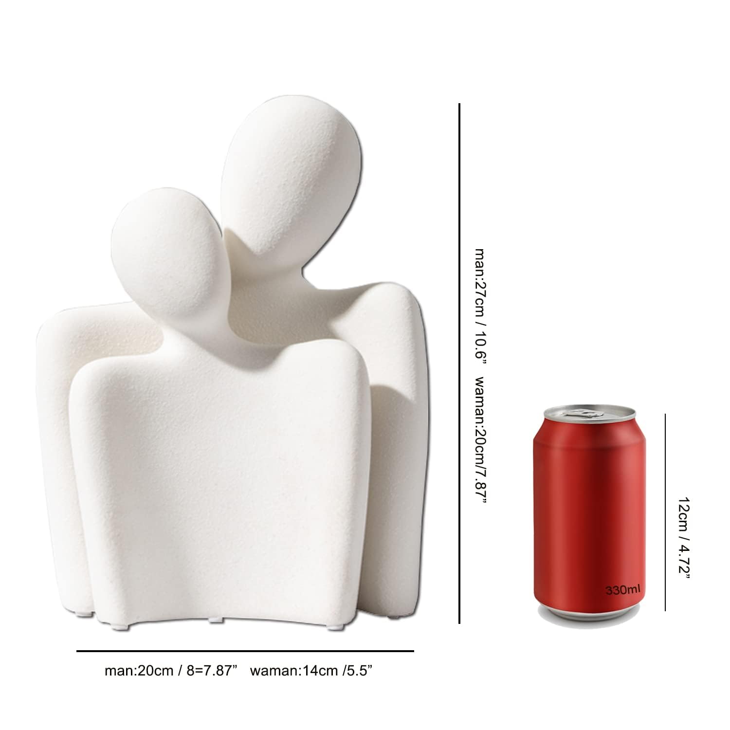 Katoonx minimalist white sculpture on shelf ready to elevate modern living spaces.