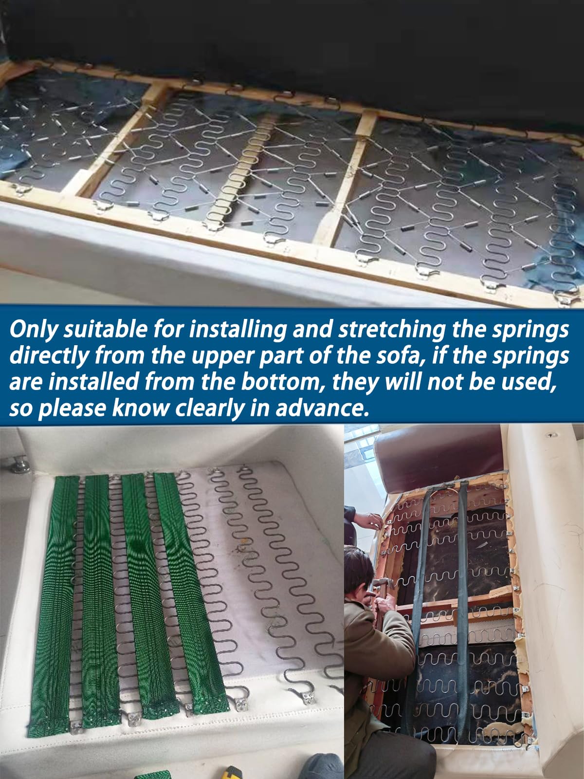 Kaupuar lever stretcher couch sagging repairs with reliable results.
