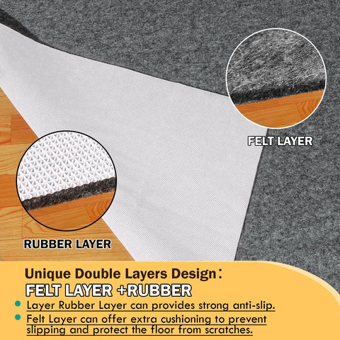Kautudrum cut-to-fit rug pad edge trim for seamless appearance