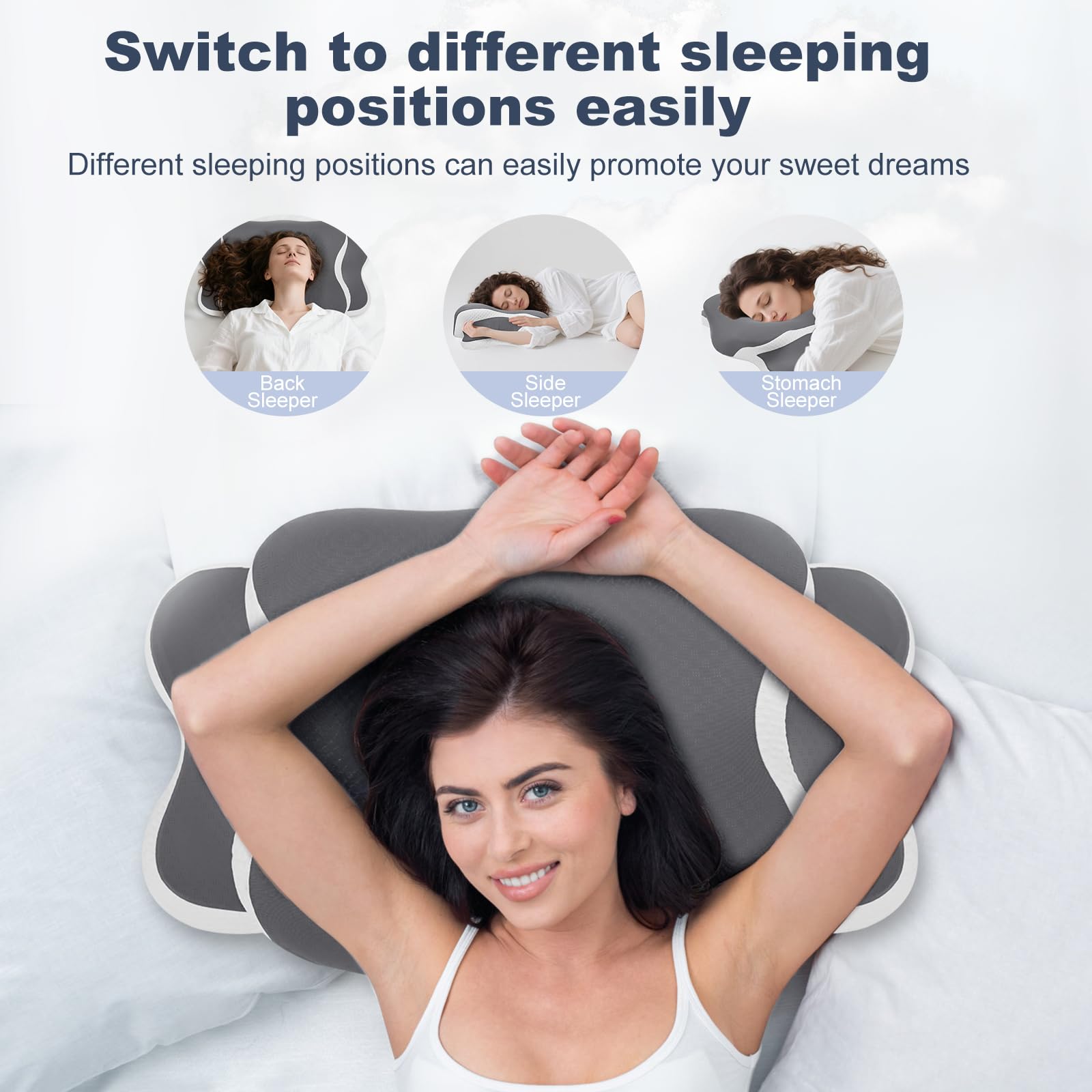 KAUWTYP Cooling Pillowcase wicks moisture for a cooler, drier night