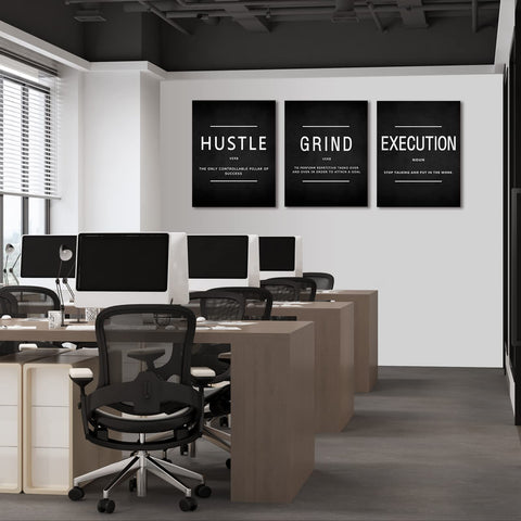 KAWAHONE motivational wall art for study and workspace.