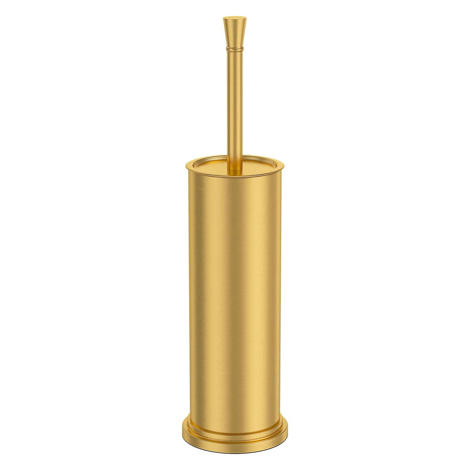 Kaxnuaxu toilet brush and holder set displayed on a bathroom shelf for organized cleaning.