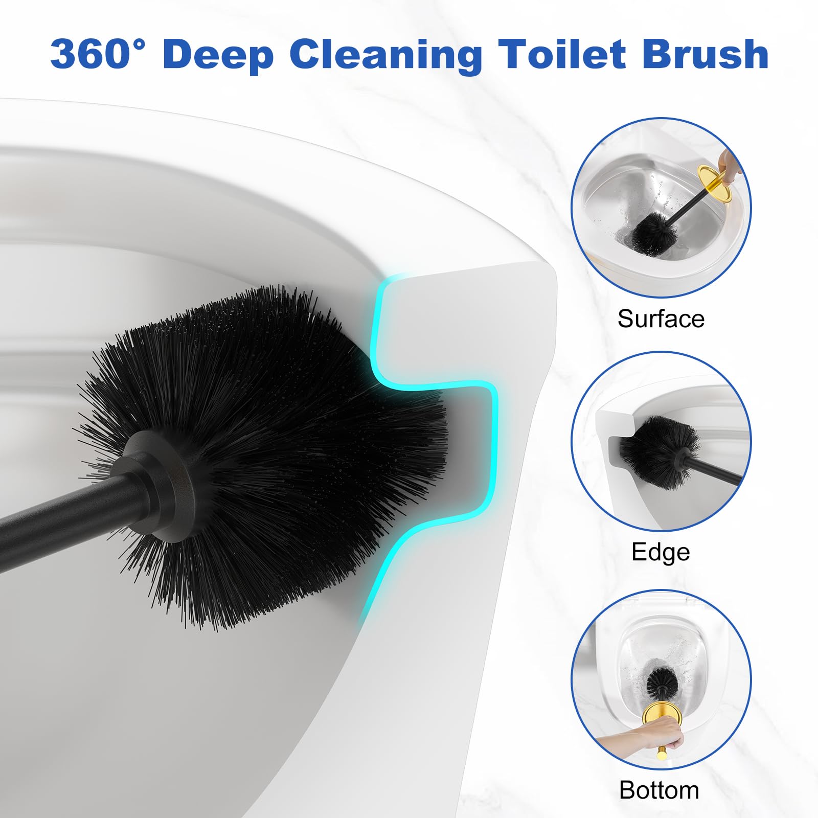 Modern, space-saving design complements any bathroom decor.