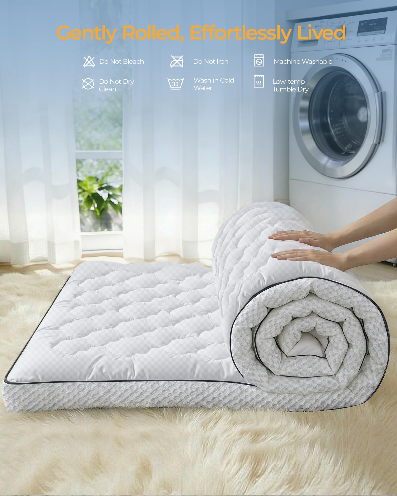 Kayfia topper is CertiPUR-US and OEKO-TEX certified for safer sleep.