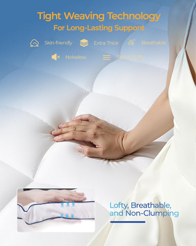 Kayfia cooling microfiber top layer promotes breathable sleep