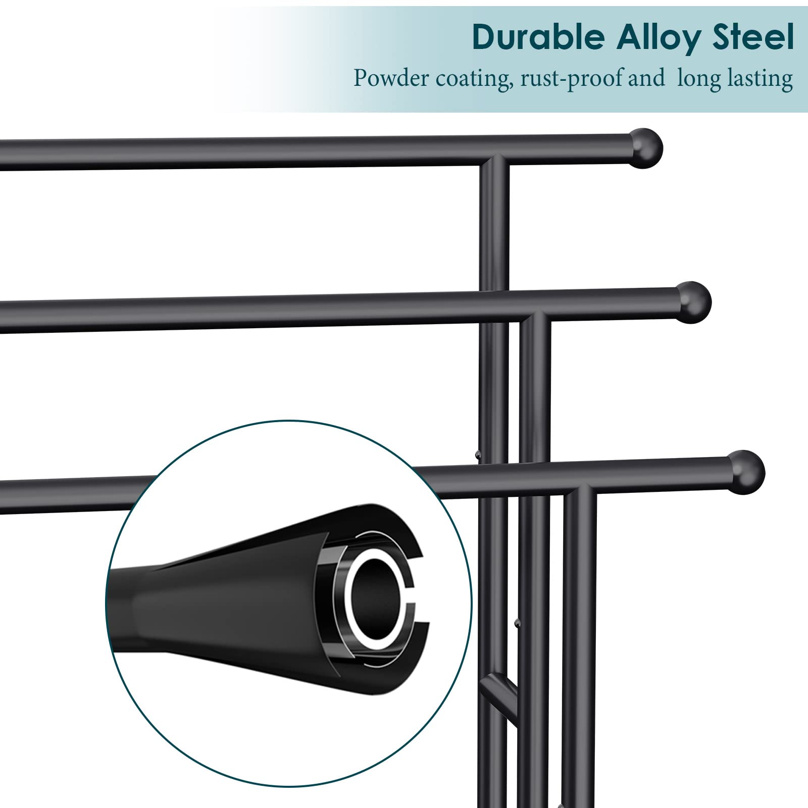 Kayfia detachable basket towel rack for toiletries and small items