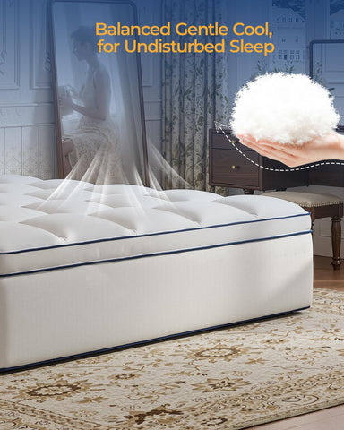Kayfia fluffy 3D-structured fibers maintain cloud-like loft all night