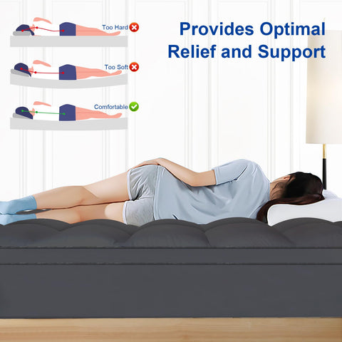 Kayfia cooling microfiber topping promotes airflow and cool sleep
