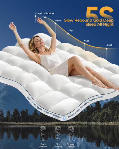 Kayfia luxury 1000gsm fill offers soft support akin to hotel comfort