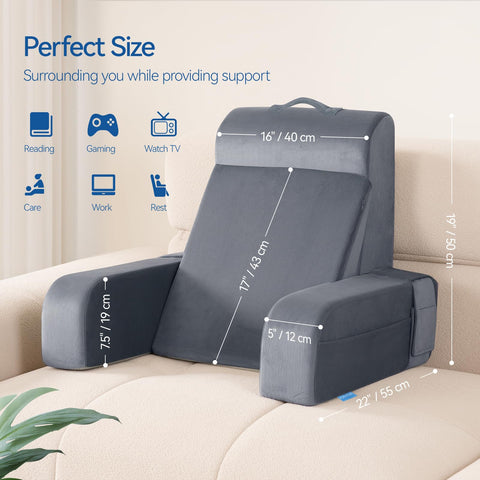 Kayfia Reading Pillow top handle for easy transport