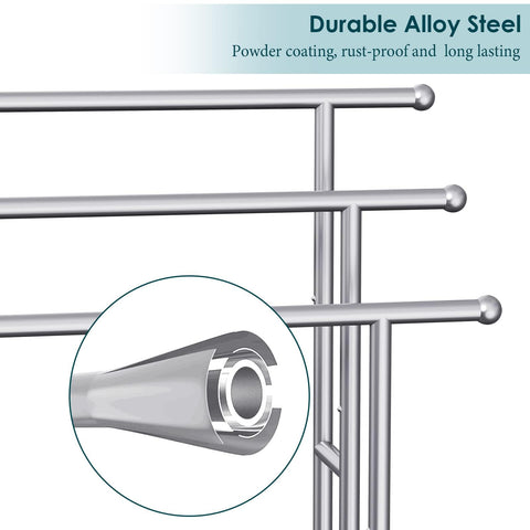 Kayfia towel rack assembly illustration for quick setup