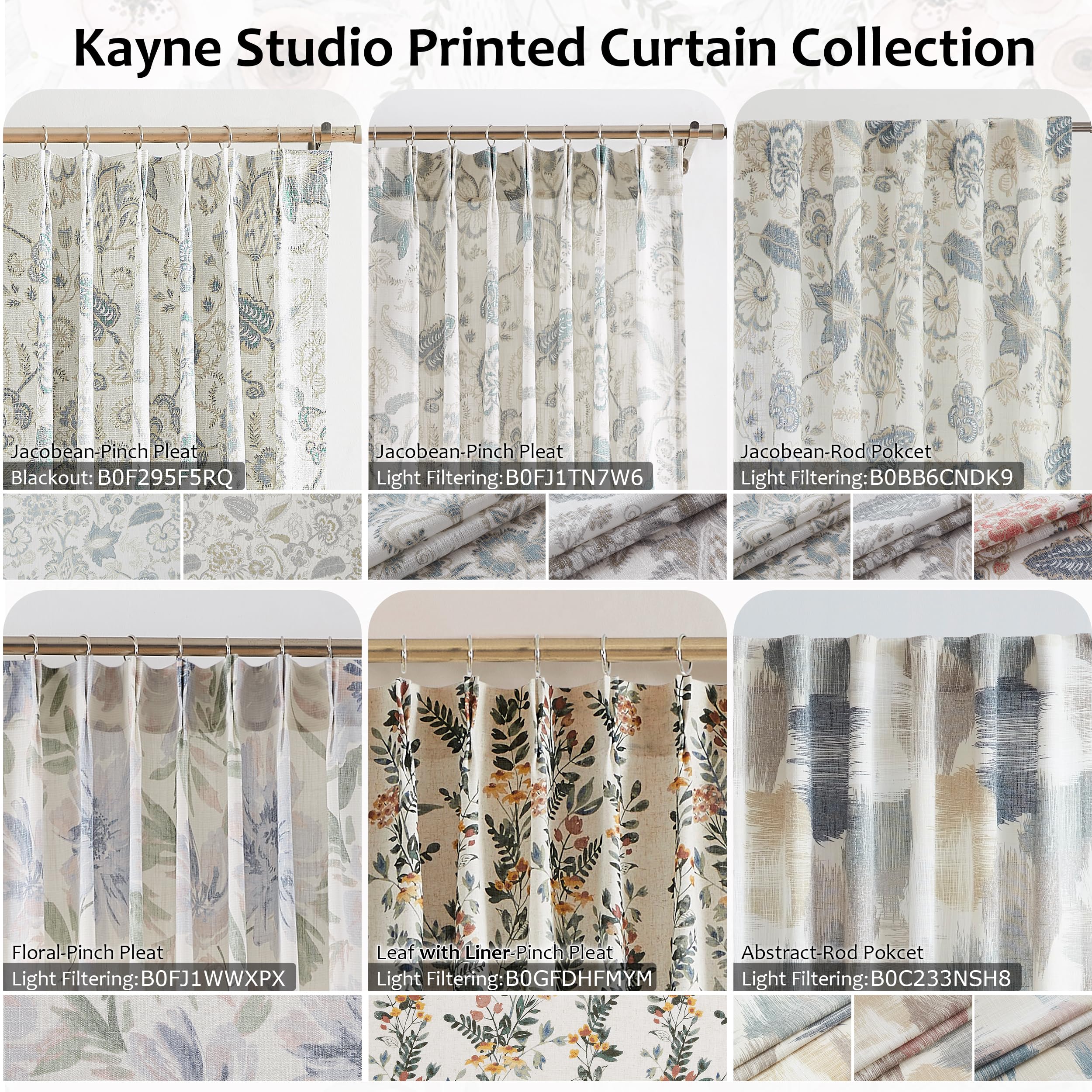 Kayne Studio easy-install curtains support rod-pocket or back-tab hanging.