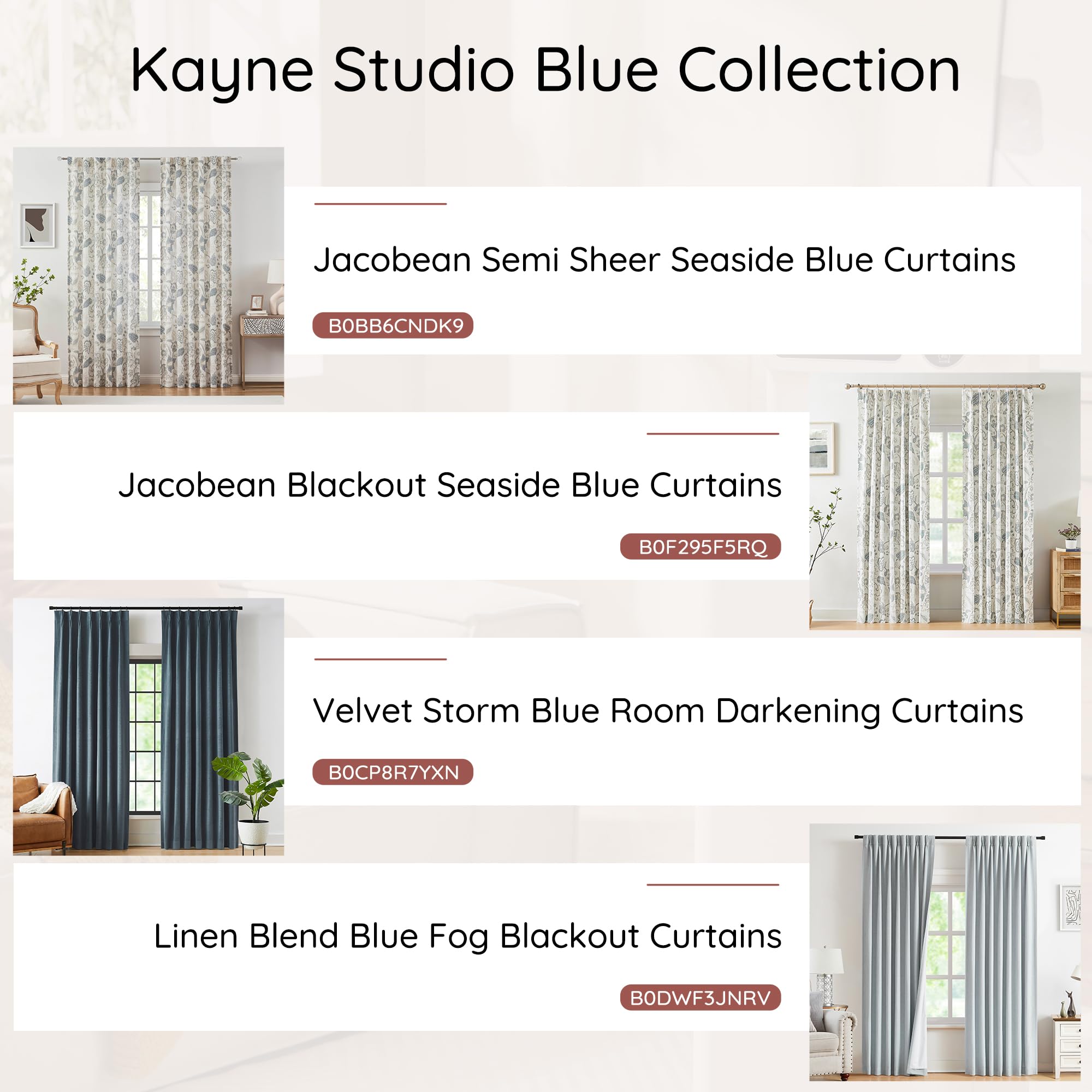 Kayne Studio machine-washable curtains simplify cleaning and upkeep.