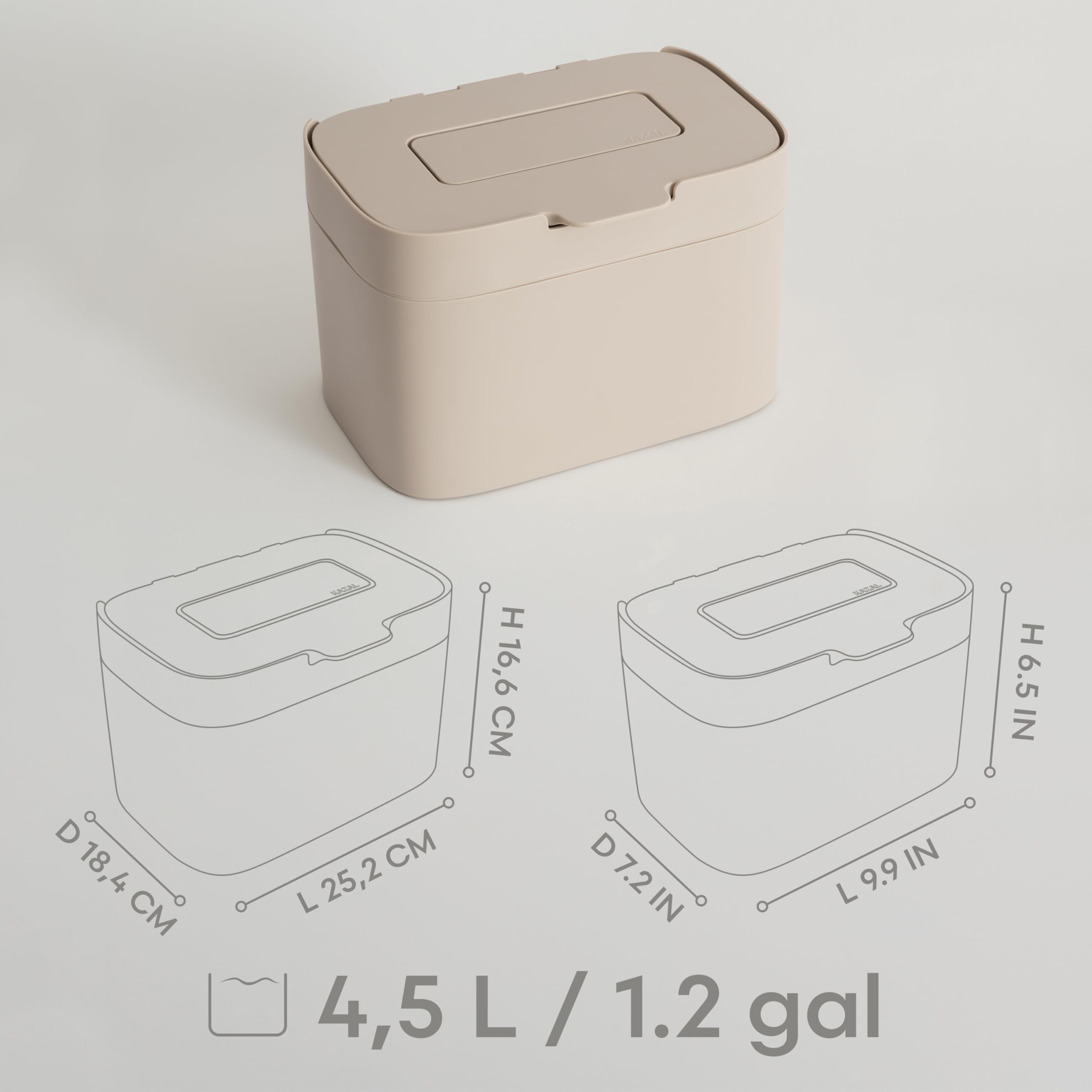 Odor filter detail on Kazai Elin compost bin reduces smells during use