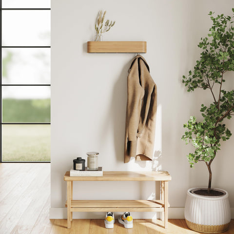 Kazai Toke keeps coats and bags within easy reach