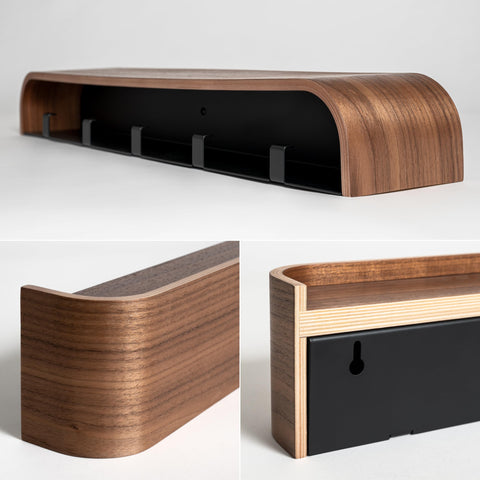 Kazai Toke matte finish real wood veneer adds warm, modern style.