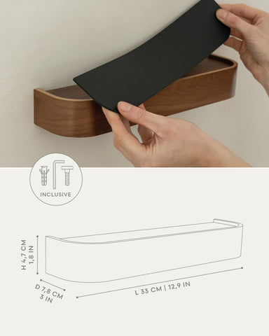 Kazai Toke non-slip underside keeps items securely in place.