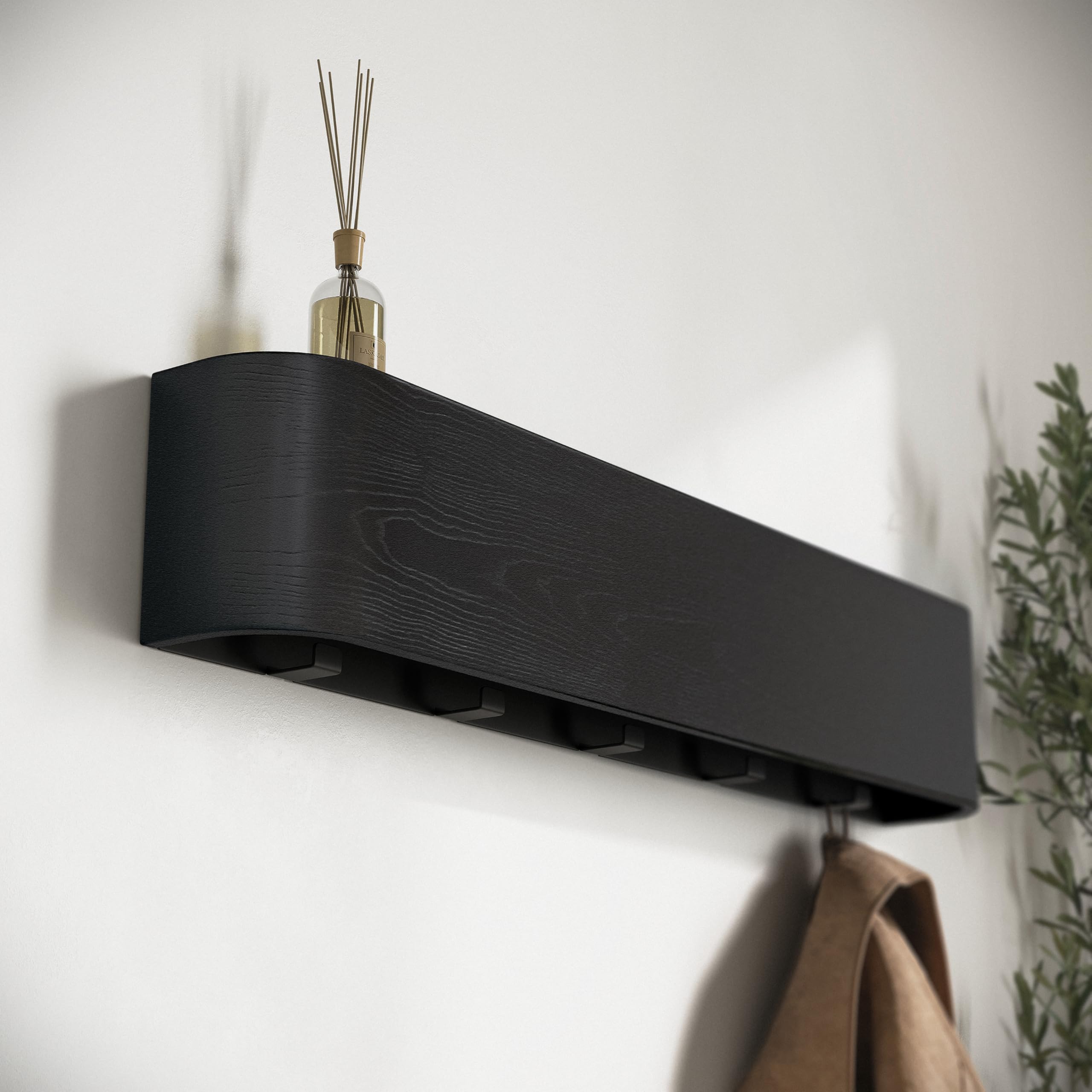 Kazai Toke oak and black colorway complements modern interiors.