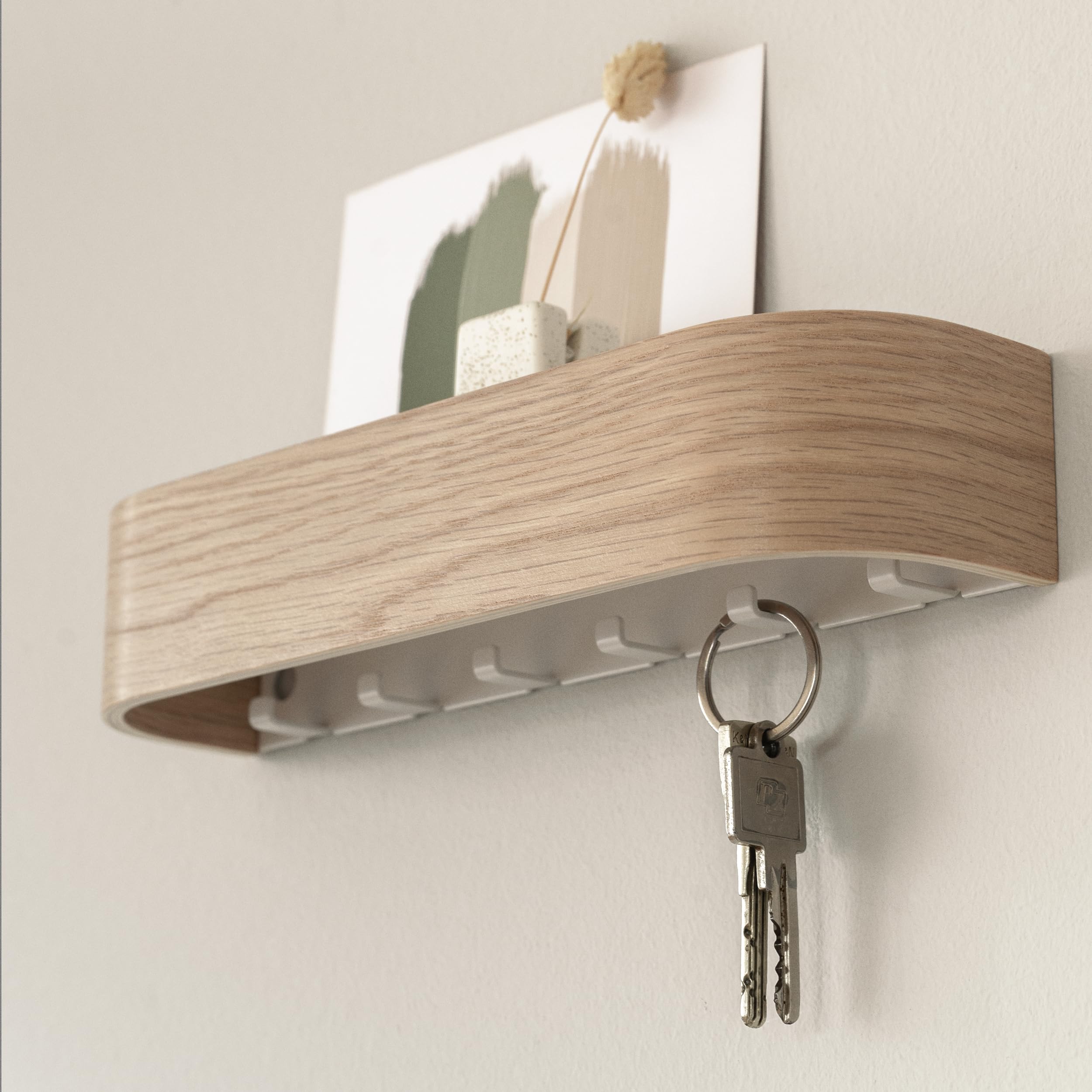 Kazai Toke wood shelf entryway design stores mail and decor