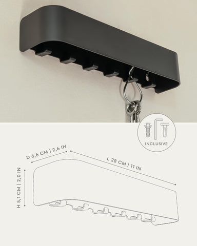Kazai Tone durable black finish enhances modern hallways and entryways.
