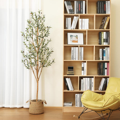 Kazeila 7ft olive tree showing realistic fruits for visual interest