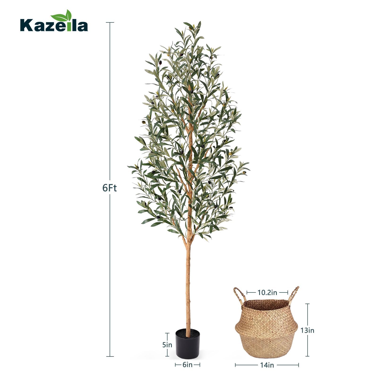 Kazeila olive tree leaves look like silk for lifelike greenery.
