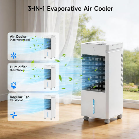 KBTTVY unit showing 60° oscillation for even airflow.