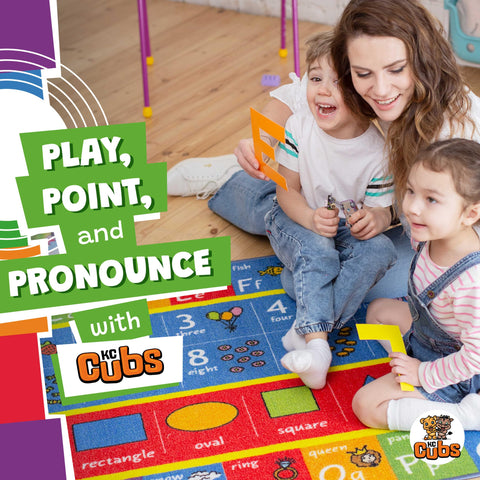 KC Cubs 5x7 rug doubles as a versatile room decor and learning zone