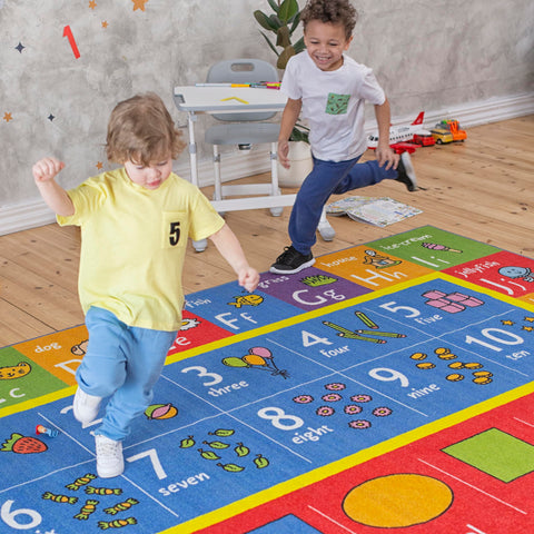 KC Cubs non-slip backing keeps the mat in place for safe crawling and playtime.