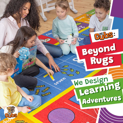 KC Cubs design blends with home or classroom decor, easy to leave out or store.