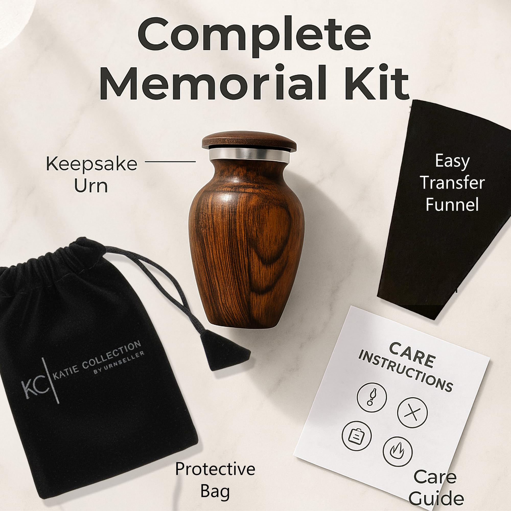 KC Katie Collection includes a funnel for easy filling.