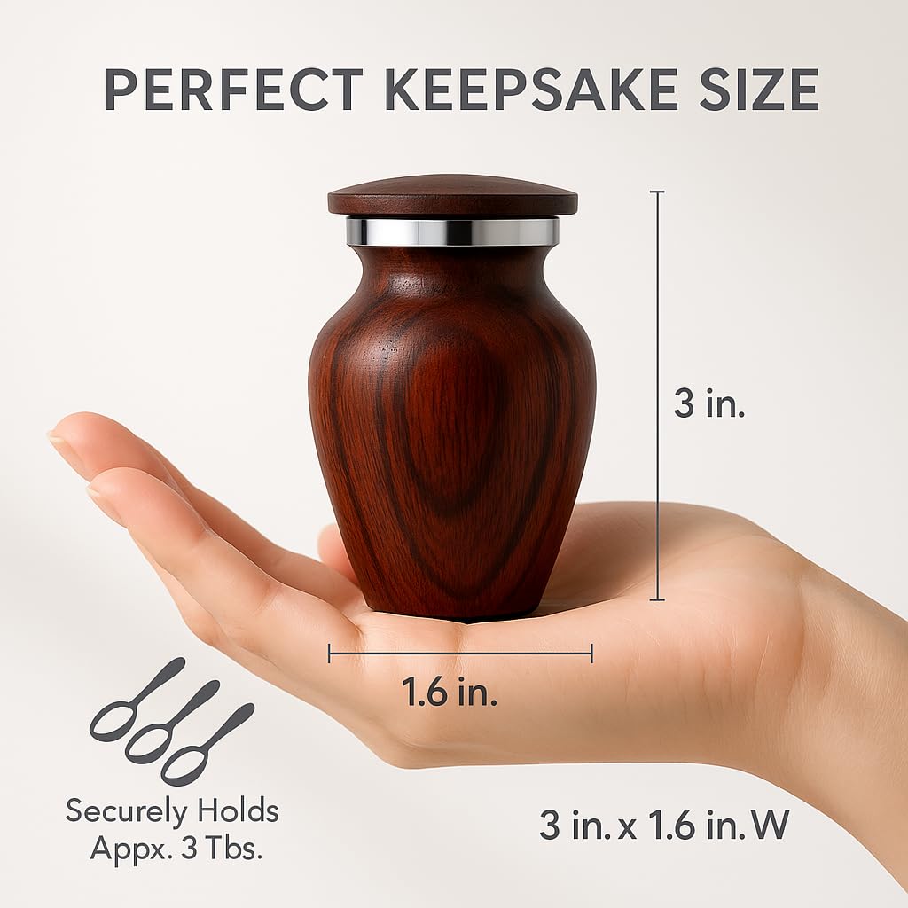 KC Katie Collection recycled aluminum urn balances durability and eco-friendly design.